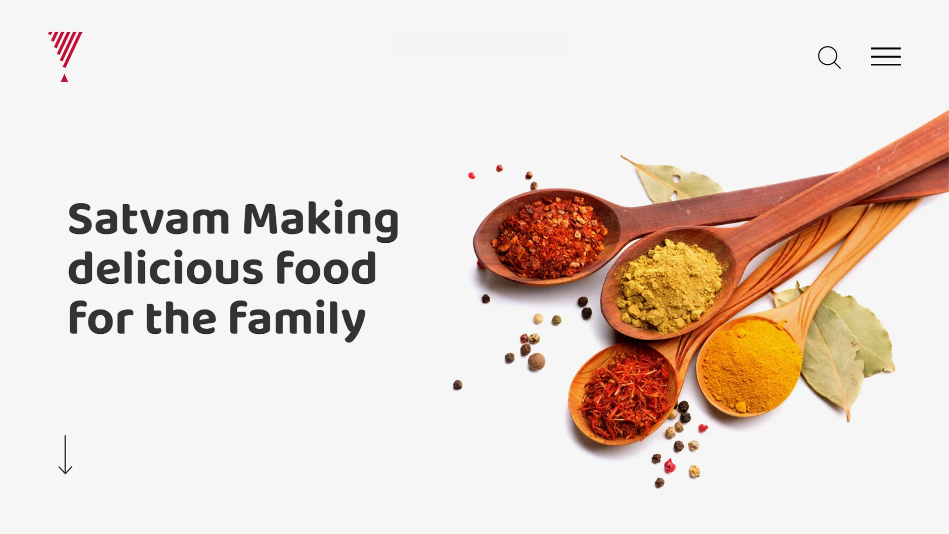 Satvam Brand Website Screen